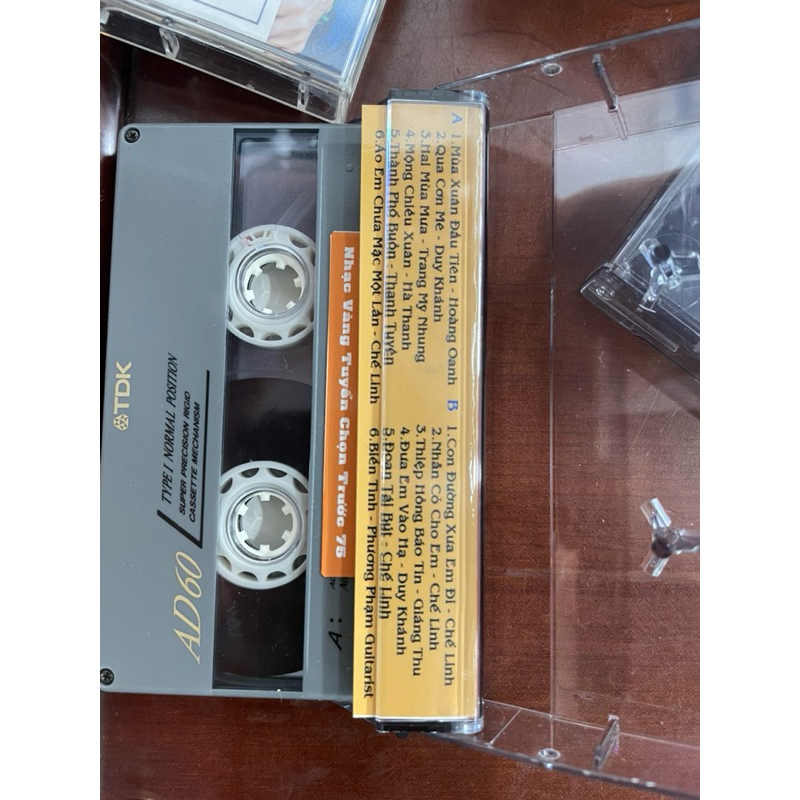 Băng Cassette Nhạc Vàng Thu Âm Trước 75