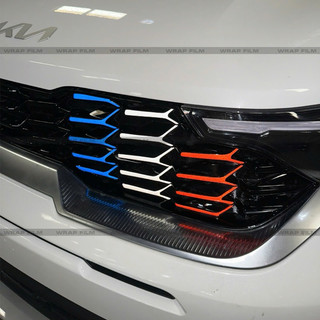 Decal phản quang dán mặt calang Kia Sonet 2024 2025 form mới - Decal cao cấp không phai màu không thấm nước