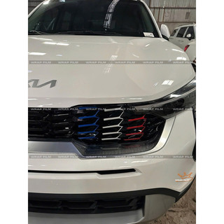 Decal phản quang dán mặt calang Kia Sonet 2024 2025 form mới - Decal cao cấp không phai màu không thấm nước