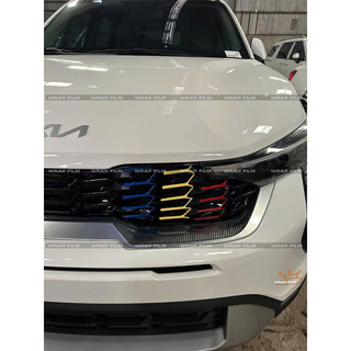 Decal phản quang dán mặt calang Kia Sonet 2024 2025 form mới - Decal cao cấp không phai màu không thấm nước