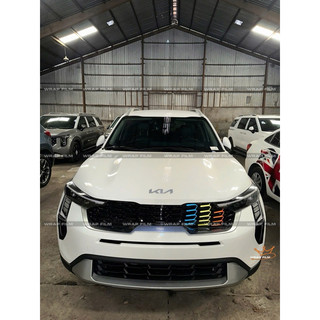 Decal phản quang dán mặt calang Kia Sonet 2024 2025 form mới - Decal cao cấp không phai màu không thấm nước