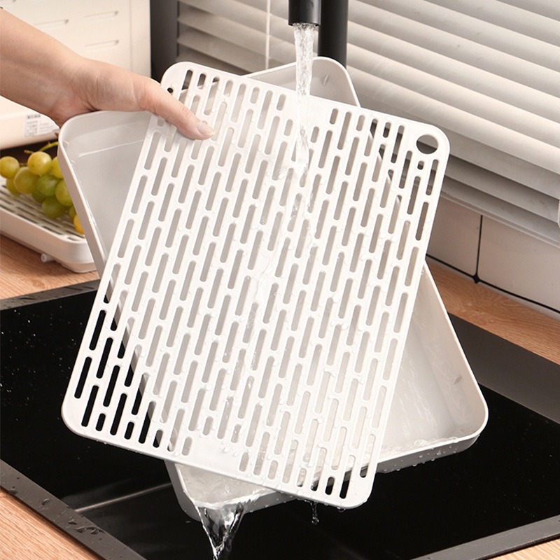 Khay úp cốc ly - Khay trà 2 lớp hình chữ nhật Chính Hãng Việt Nhật (mã 5682)