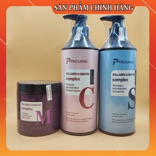 (Chính Hãng) Cặp dầu gội xả PROSAND 800ml Phục Hồi Ngăn Tóc Gãy Rụng , Siêu Mềm Mượt Tóc