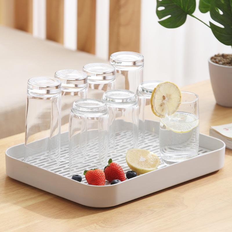 Khay úp cốc ly - Khay trà 2 lớp hình chữ nhật Chính Hãng Việt Nhật (mã 5682)