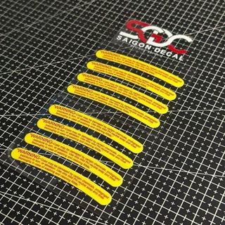 Tem Warning Excel Asia DTF |SGDC - 1 Bộ|