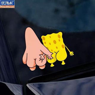 Tem Sticker DTF Đôi Bạn Bọt Biển & Sao Biển |SGDC - 1 Cái|