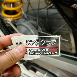 Tem Sticker Uv Power Of Racing Night |SGDC - 1 Cái|