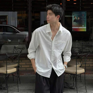 Áo sơ mi nam cổ bẻ dài tay vải Linen cao cấp, phom dáng thoải mái thấm hút cực tốt ZUTEE