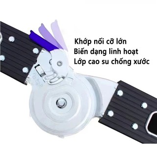 [Bảo hành 60 tháng] Thang gấp gọn 4 đoạn Thang Nhôm Xếp Gấp Gọn Gia Đình Chữ M 14 tư thế sử dụng