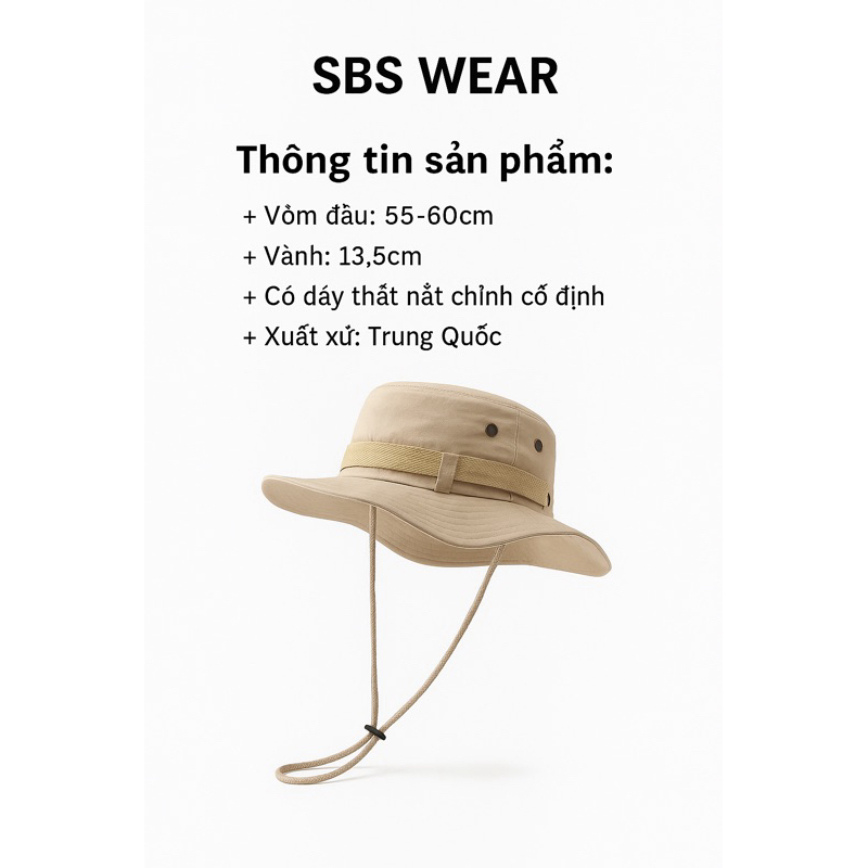 Mũ camping cao bồi nữ vành rộng chống nắng tinh tế , phụ kiện thời trang nữ