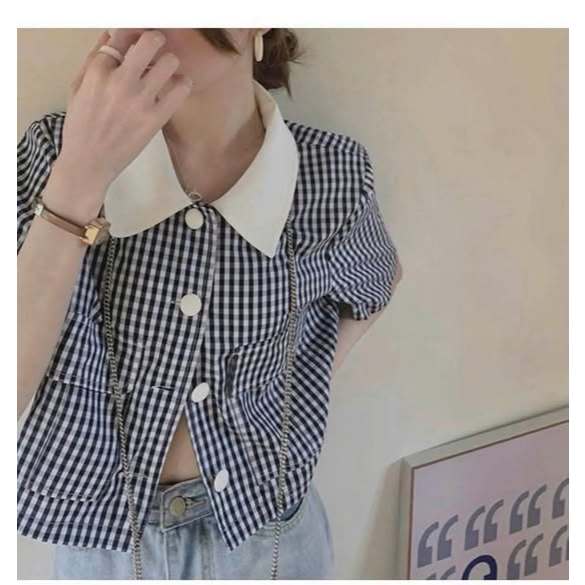 🎀[SƠ MI CROPTOP KẺ CARO SIÊU XINH]🎀              -a4577.