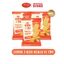 Combo 3 Túi Bánh Kenju Rau Củ vị Tôm 192g, Bánh Quy vị Tôm thật - Bánh kẹo Richy