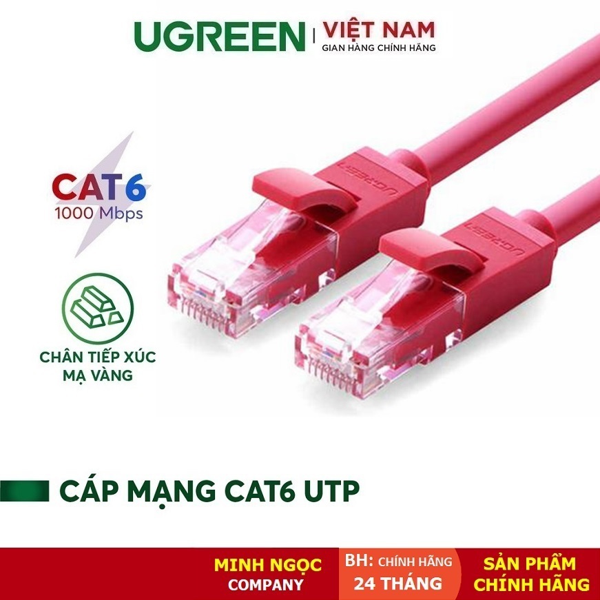 Dây Cáp mạng Cat6 RJ45 đúc sẵn 2 đầu Gigabit 1000Mbps chính hãng Ugreen ...