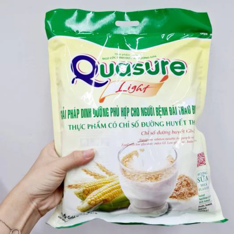 Bột ngũ cốc Quasure light túi 400 gram Bibica - thực phẩm dành cho người ăn kiêng,
