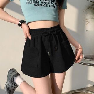 Quần đùi Bigsize nữ lưng chun giá rẻ có dây cột form rộng  co giãn thoải mái thấm hút mồ hôi mềm mát- Q13