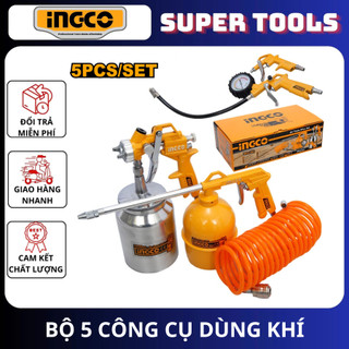 INGCO Bộ 5 công cụ dùng khí AKT0051-3 <HÀNG CHÍNH HÃNG>