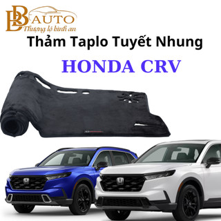 Thảm Taplo Tuyết Nhung Ô Tô Honda CRV 2014-2017, 2018-2023, 2024- 2025 Cao Cấp Thẩm Mỹ Trang Trí Chống Nắng, Nóng