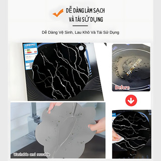 MIẾNG LÓT BẾP TỪ HOẠ TIẾT ĐÁ ĐEN CAO CẤP PROKI, KÍCH THƯỚC 22/24/26CM, CHỊU NHIỆT TỐT, CHỐNG XƯỚC BẾP TỪ HIỆU QUẢ