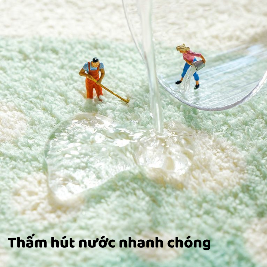 Thảm Chân Thấm Hút Nước Nhanh Khô Nhà Tắm Mẫu Trái Cây, Thảm Dưa Hấu, Thảm Chuối 40*60CM