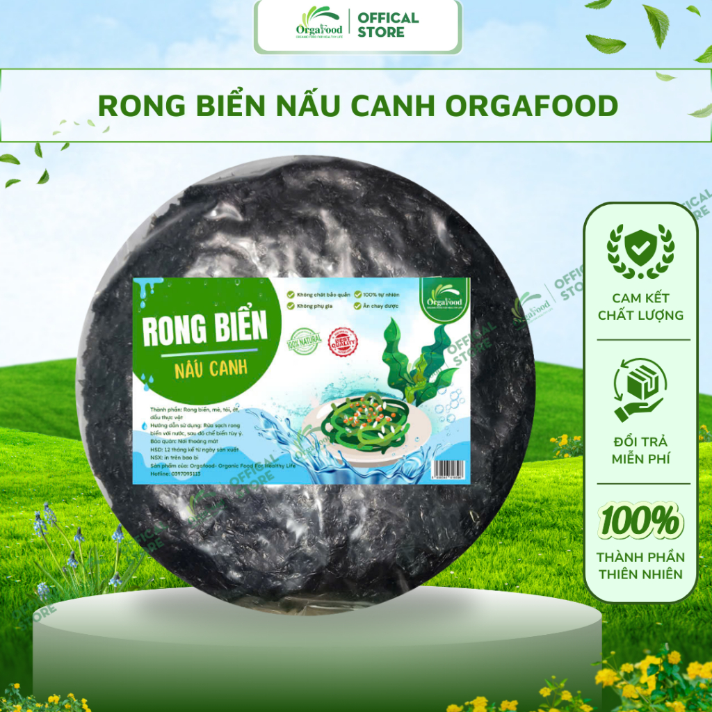 Rong Biển Nấu Canh Orgafood [LOẠI NGON], Túi 100g Làm Rong Biển Cháy ...