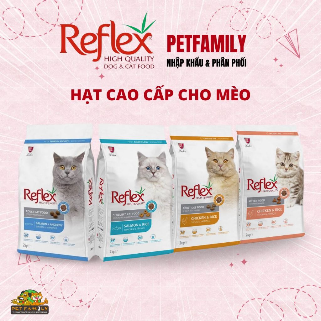 Hạt REFLEX Cho Mèo - Thức Ăn Cao Cấp Cho Mèo - Gói 2kg RCALL | Shopee ...