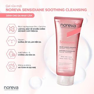 COMBO CHĂM DA NHẠY CẢM NOREVA SENSIDIANE : GEL RỬA MẶT SENSIDIANE 200ML + SERUM SENSIDIANE 30ML
