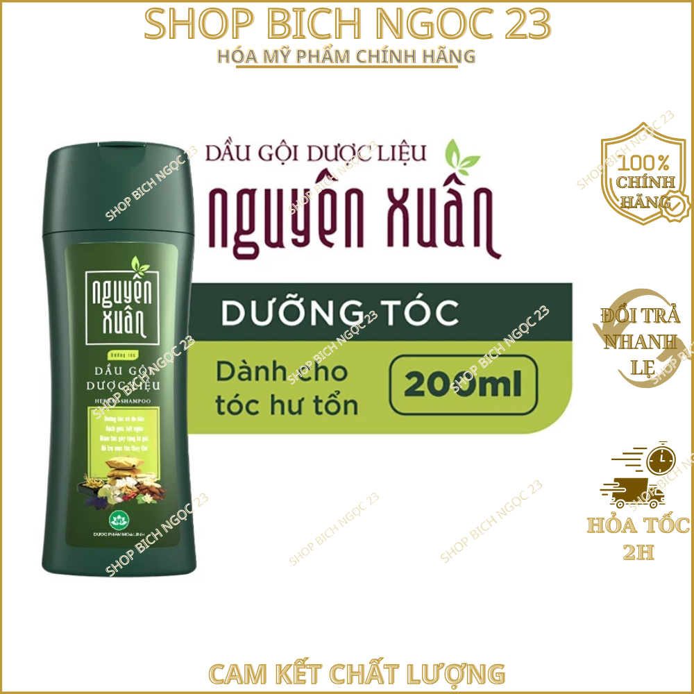 Dầu Gội Dược Liệu Nguyên Xuân Cho Tóc Bồng Bềnh Dành Cho Tóc Dầu Bết 200ML