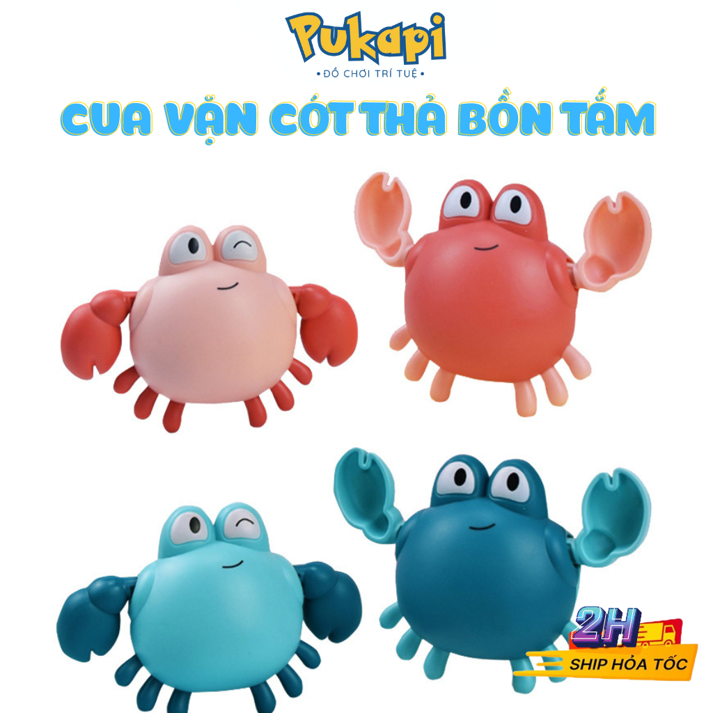 Cua Vặn Cót Đồ Chơi Nhà Tắm Rùa Bơi Trong Nước Vịt Phun Nước Đồ Chơi Thả Bồn Tắm Cho Bé Giá Rẻ- Đồ Chơi Cho Bé PUKAPI