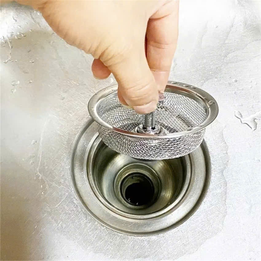 [COMBO 10] Nắp Lọc Rác Có Núm Thép Không Gỉ Tiện Dụng,Nắp Lưới Chặn Rác Inox Thoát Nước Nhanh - GIỎ LỌC RÁC BỒN RỬA BÁT