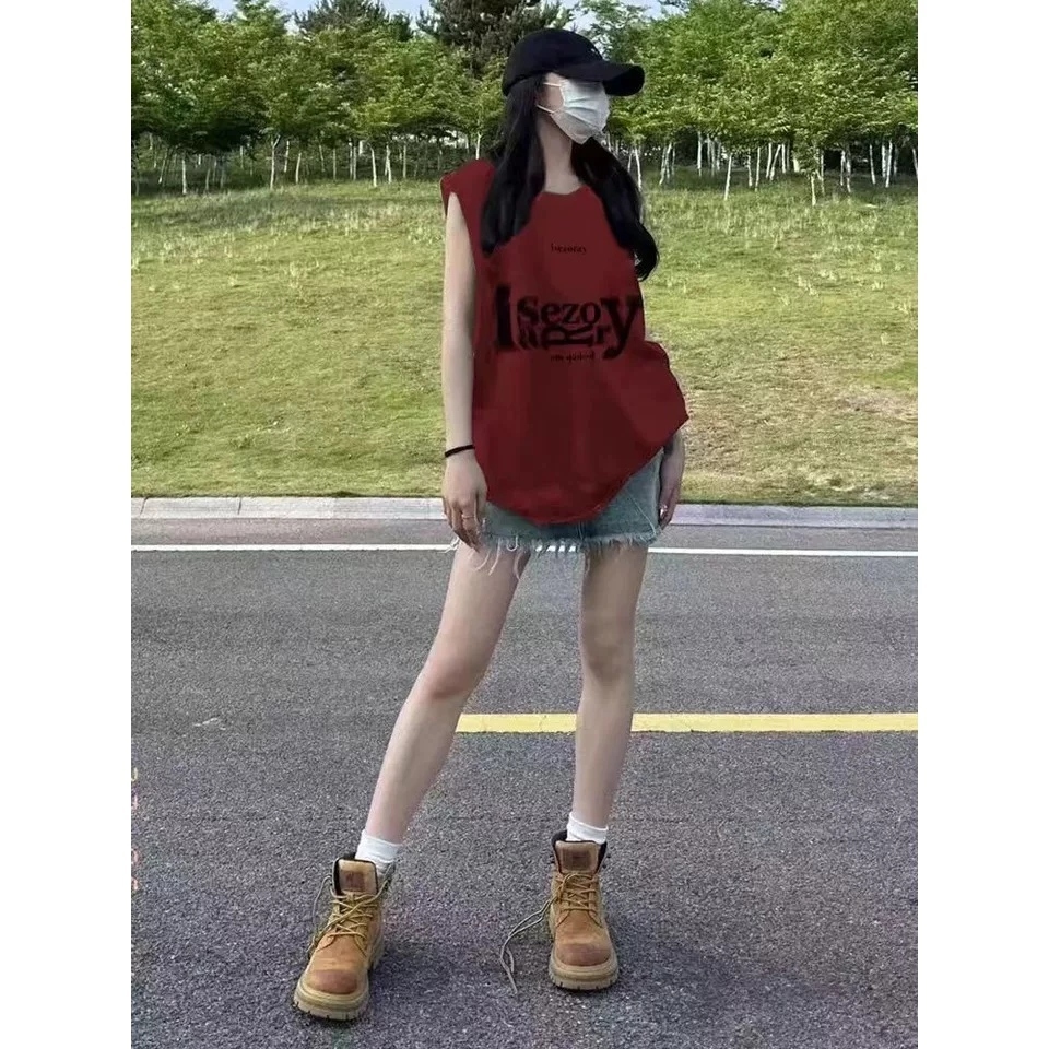 Áo Tank Top Nam Nữ RedLabel In Họa Tiết, Áo Ba Lỗ Sát Nách Nam Nữ Cotton Cá Tính TT61