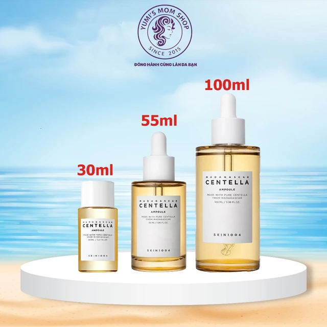 Tinh Chất Rau Má Hỗ Trợ Giảm Và Ngăn Ngừa Mụn, Phục Hồi Da Skin1004 Madagascar Centella Asiatica Ampoule 55ml/100ml