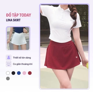 Chân váy thể thao nữ Lina Skirt chơi pickleball, cầu lông, tennis Today U Wear