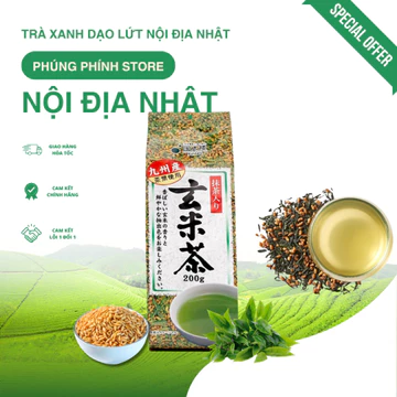 Trà gạo lứt,trà xanh gạo lứt nội địa Nhật Bản