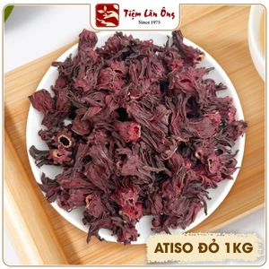 Hoa Atiso đỏ khô 1kg, trà hoa bụp giấm nguyên bông, hibiscus, giúp đẹp da, giảm nóng trong, detox
