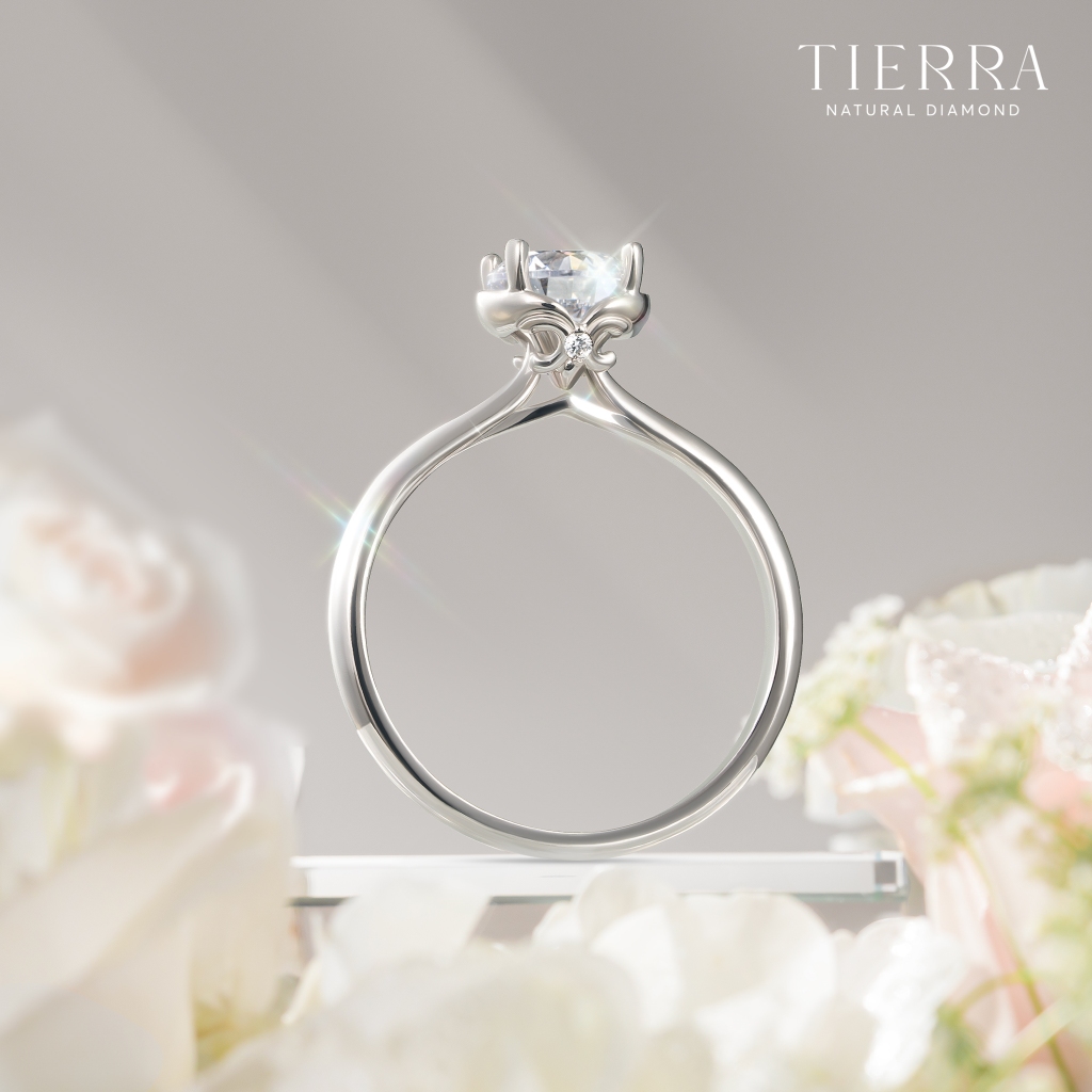 [CHAT TRƯỚC KHI ĐẶT] Nhẫn Cầu Hôn Tierra Pansy NCH1906 Vàng 14K 18K, Thiết Kế Từ Những Cánh Hoa Pansy Nhẹ Nhàng