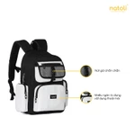 Balo local brand học sinh hàn quốc thương hiệu NATOLI chất vải canvas thời trang chống nước dày dặn ICON BACKPACK B13 — ảnh 7