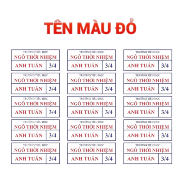 [HỎA TỐC][HÌNH ỦI NHIỆT] COMBO 5 CÁI BẢNG TÊN PHÙ HIỆU HỌC SINH CÁC TRƯỜNG TH,THCS,THPT.IN THEO YÊU CẦU