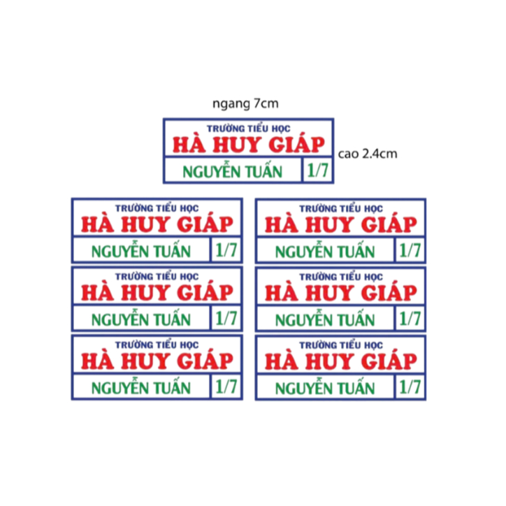 [HỎA TỐC][HÌNH ỦI NHIỆT] COMBO 5 CÁI BẢNG TÊN PHÙ HIỆU HỌC SINH CÁC TRƯỜNG TH,THCS,THPT.IN THEO YÊU CẦU