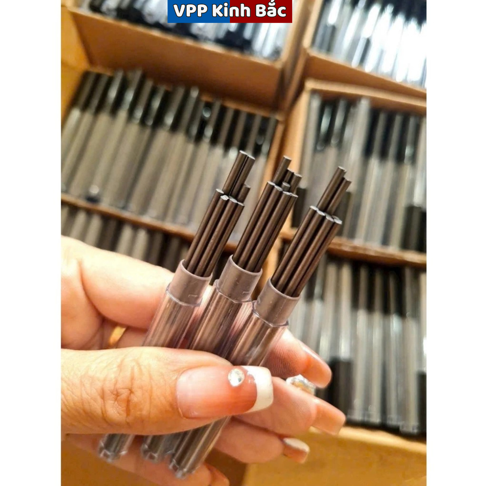 Hộp Ruột 8 Ngòi Chì Thay Thế Ngòi 2.0mm Cho Bút Chì 2B, Bút Chì Bấm Cá Heo 2B