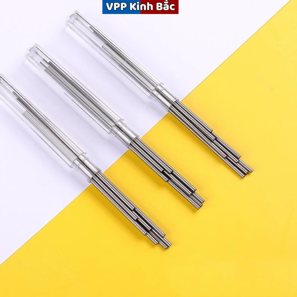Hộp Ruột 8 Ngòi Chì Thay Thế Ngòi 2.0mm Cho Bút Chì 2B, Bút Chì Bấm Cá Heo 2B