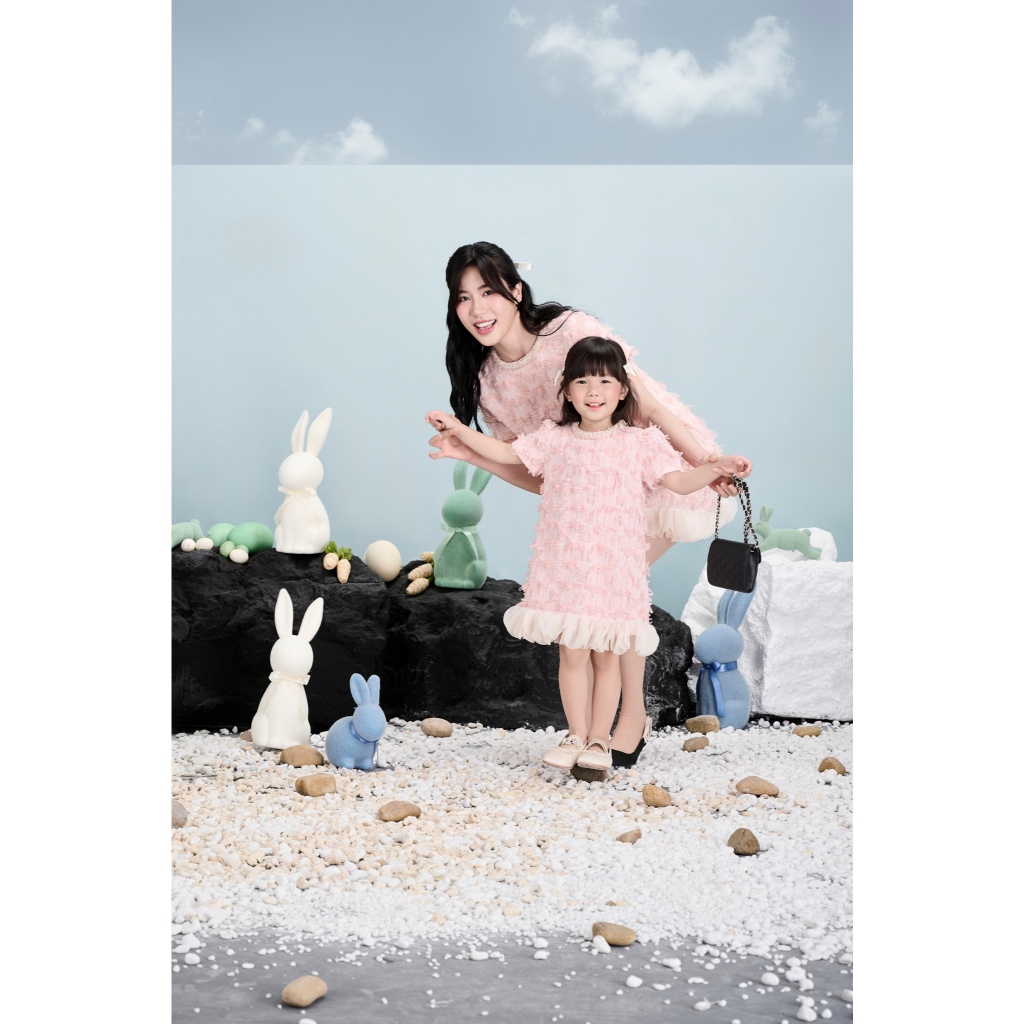 Ảnh RẬP BABY - Váy Baby Tweed Hồng - BABI 04 2