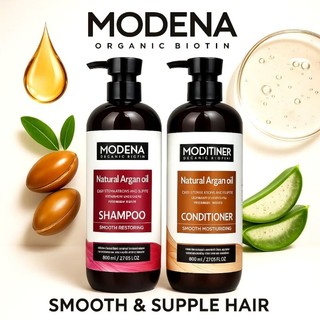 (Hàng Loại 1) Cặp dầu gội MODENA 800ml siêu thơm mượt