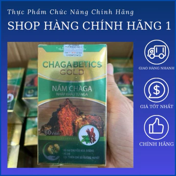 Tiểu Đường Nấm Chaga Bestics gold - Hỗ Trợ Giảm Đường Huyết, Giảm Biến Chứng Do Đái Tháo Đường, Nấm Chaga Nhập Khẩu Nga.