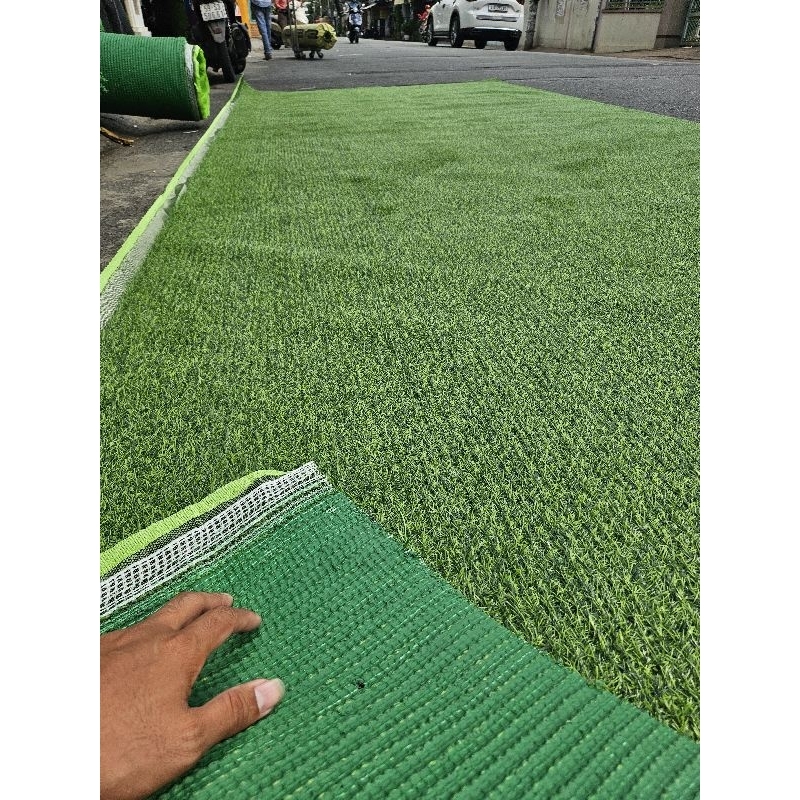 Thảm cỏ nhân tạo 2cm dày 15 mũi, 14m2(2m x 7m) - trải sàn, khu vui chơi, sân vườn, phòng gym