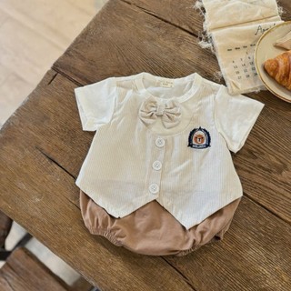 Body Vest công tử bé trai 4-12kg. Bộ Bodysuit Gilei Oki cho bé trai đầy tháng, thôi nôi. Dino kidso