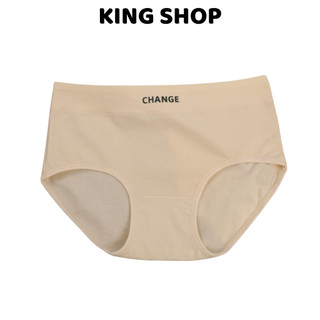 Combo 4 Quần Lót Nữ Cotton Cạp Vừa In Chữ, Quần Chip Co Giãn 4 Chiều Đáy 2 Lớp King Shop L-2430