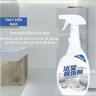 CHAI TẨY RỬA NHÀ TẮM FANSEN 500ML - Nước Tẩy Rửa Cặn Canxi Inox Hiệu Quả,Bình Xịt Dung Dịch Vệ Sinh Bồn Rửa