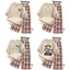 Tổng hợp Sét bộ quần ống rộng kẻ caro đỏ + mix áo phông phong cách unlzang hàn Quốc-SHOP THU BIO98
