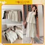 Set áo xếp ly tiểu thư mix chân váy dáng dài, set váy dáng suông mix chân váy dài Hoadanbistore