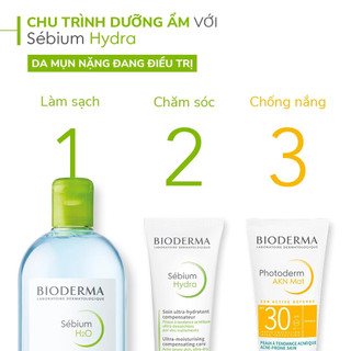 [HÀNG CÔNG TY] Kem dưỡng ẩm giảm khô căng, bong tróc cho da mụn Bioderma Sebium Hydra (40ml)